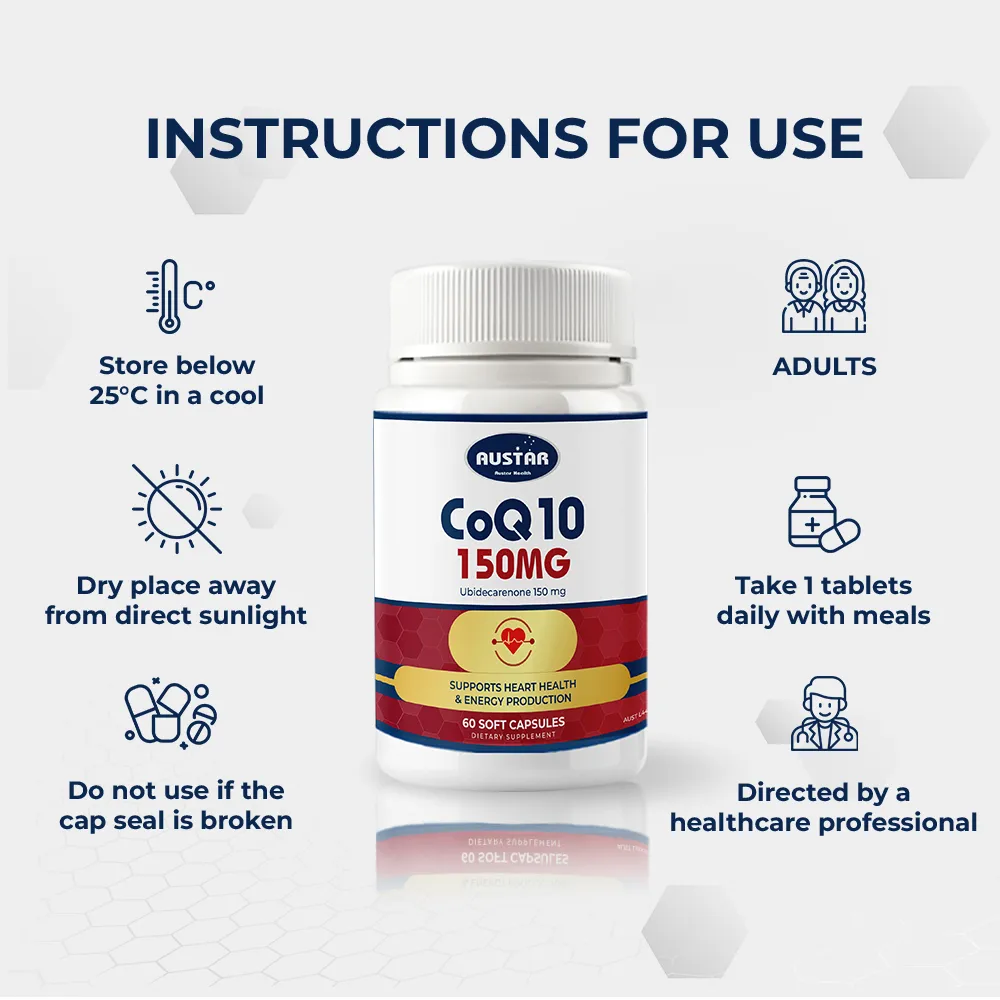 AUSTAR CoQ10 150mg - 60 Soft Capsules 5 AUSTAR CoQ10 150mg - 60 Soft Capsules - Image 5