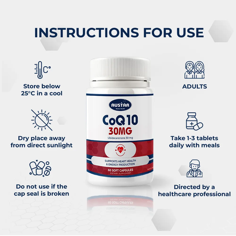 AUSTAR CoQ10 30mg - 60 Soft Capsules 5 AUSTAR CoQ10 30mg - 60 Soft Capsules - Image 5