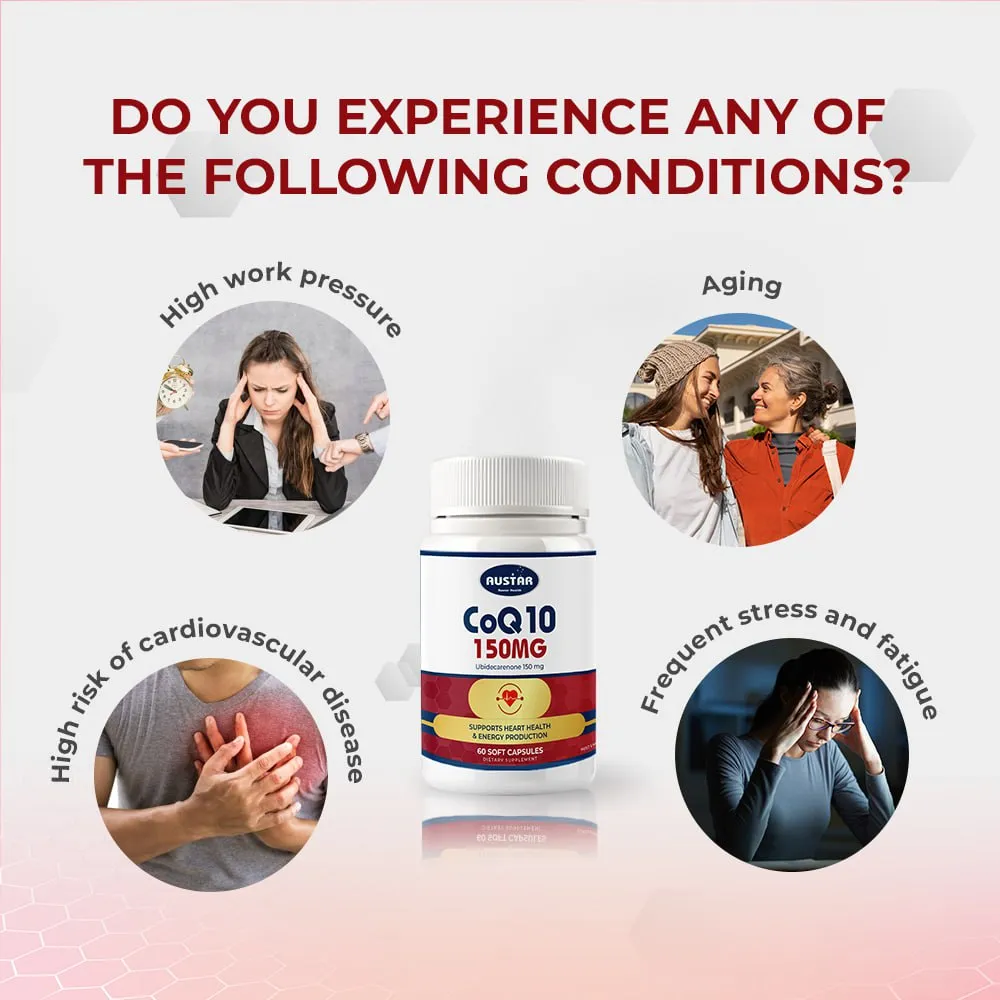 AUSTAR CoQ10 150mg - 60 Soft Capsules 3 AUSTAR CoQ10 150mg - 60 Soft Capsules - Image 3